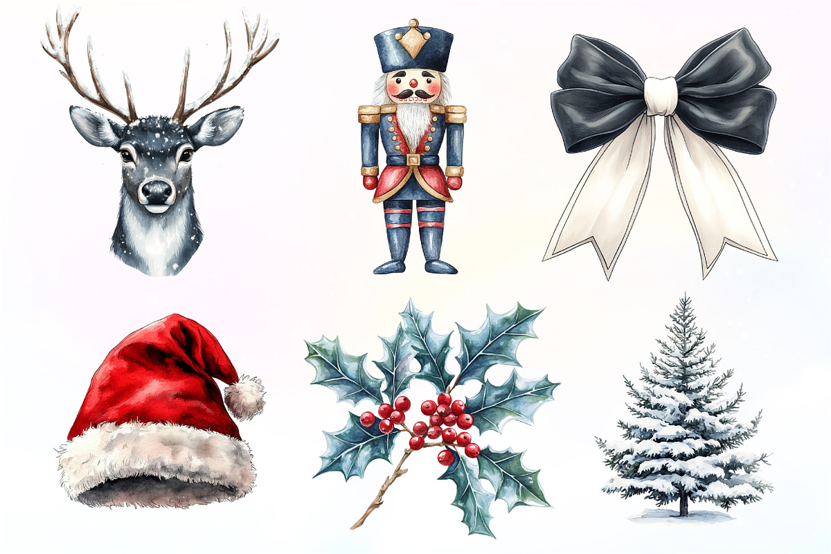 Black and White Holidays Clipart, an Illustration by Dream Creation (Photo 2 of 7)