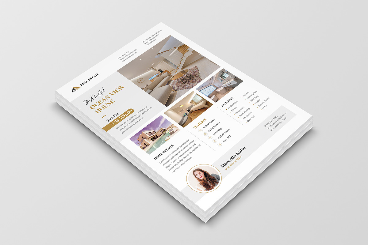 Real Estate Flyer, a Flyer Template by OrcShape (Photo 4 of 5)