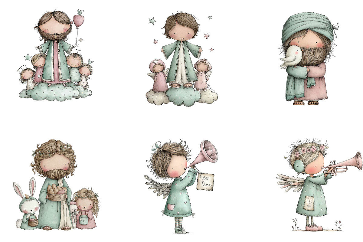 Christian Easter Clipart, an Illustration by CreationArt (Photo 4 of 7)