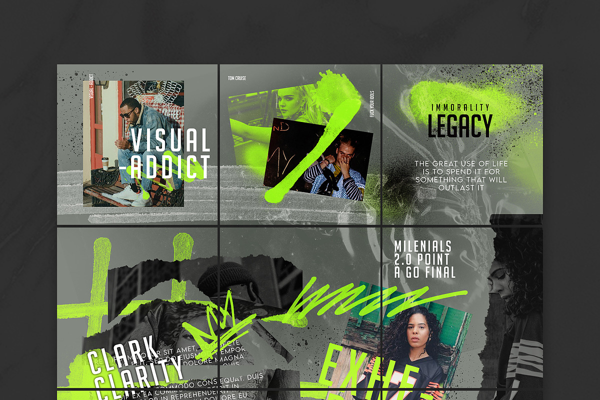 Vandalsm Puzzle Instagram Feed, a Social Media Template by Azruca (Photo 2 of 7)