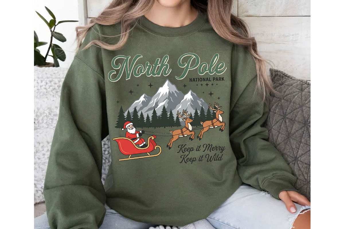 North Pole National Park Christmas, a Seasonal Illustration by DreamCafeArt (Photo 6 of 6)