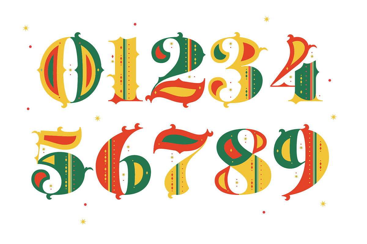 Aires Christmas SVG Color Font preview 3