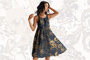 Vintage Baroque Floral Pattern, a Pattern Graphic by StudioGlouna (Thumbnail 5 of 6)