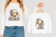 Bunny Gnome Watercolor Clipart, an Illustration by designcity5 (Thumbnail 5 of 5)