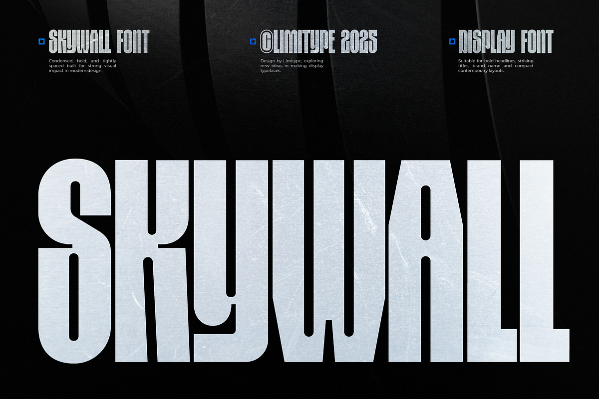 Skywall - Condensed Font, a Sans Serif Font by limitype (Photo 1 of 15)
