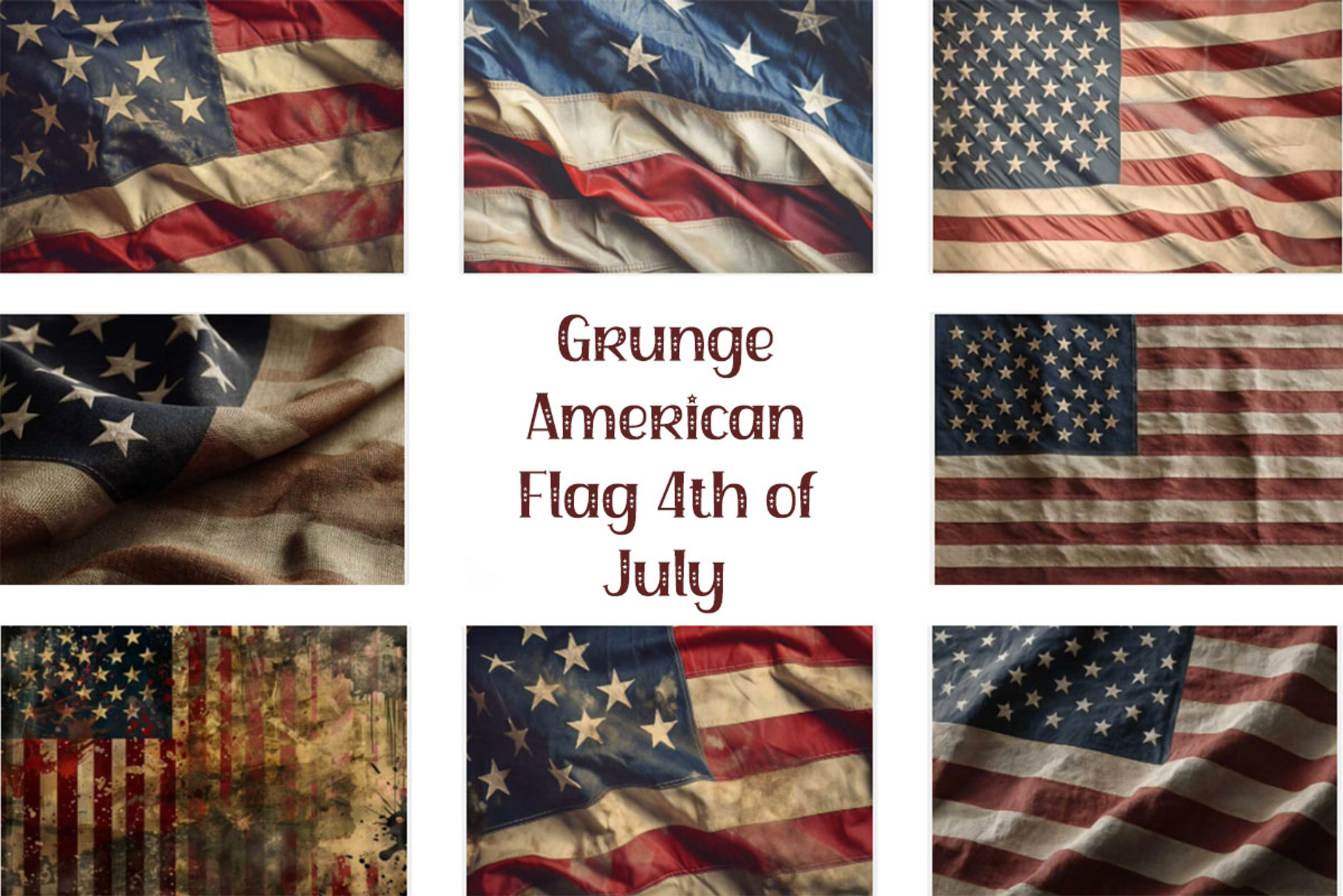Grunge American Flag 4th of July, a Holiday Photo by VetalStock