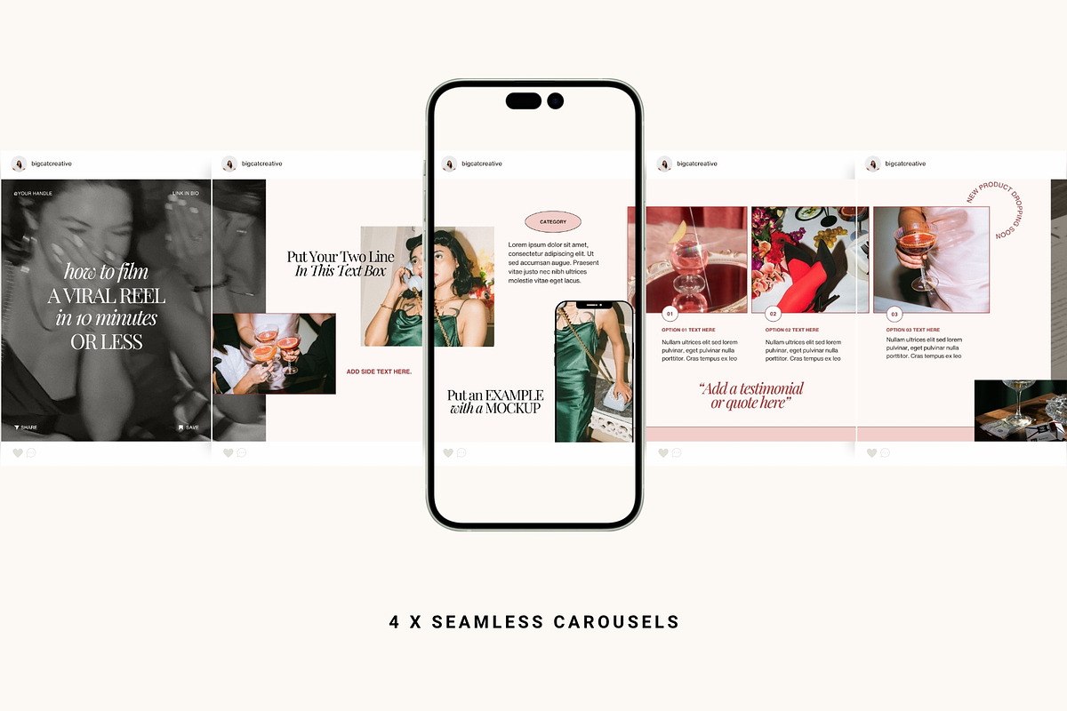 Josie Social Media Templates, a Social Media Template by Big Cat Creative (Photo 3 of 6)