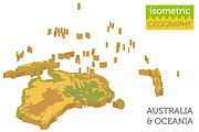 Australasia isometry flora&fauna map, an Animal Illustration by pet design shop (Thumbnail 5 of 5)