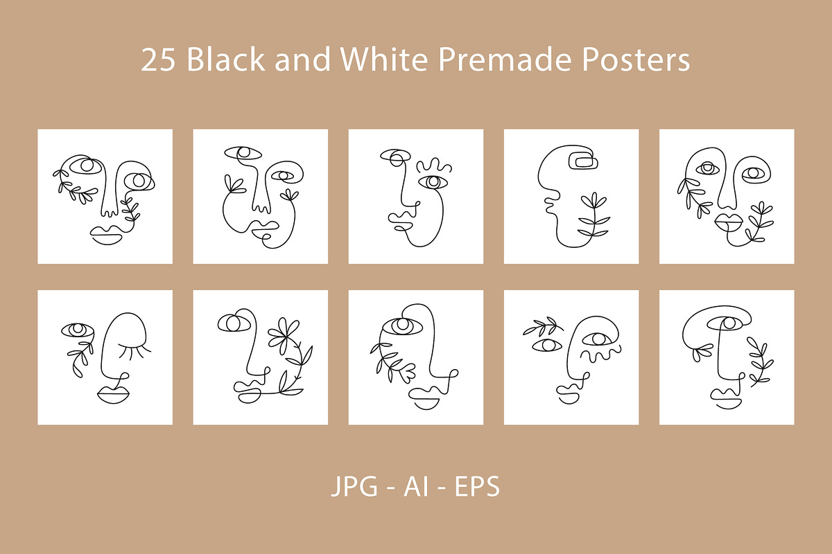 One Line Drawings & Patterns vol.2, a Graphic by Katrinelly