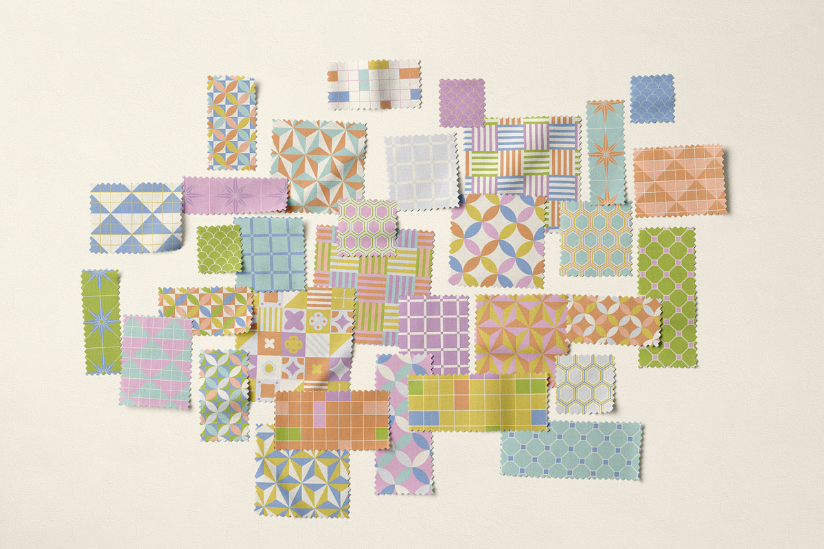 Sorbet Tiles Seamless Patterns, a Pattern Graphic by KT Designs (Photo 2 of 8)