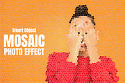 Mosaic Photo Effect, a Layer Style Add-On by alexdndz (Thumbnail 1 of 2)