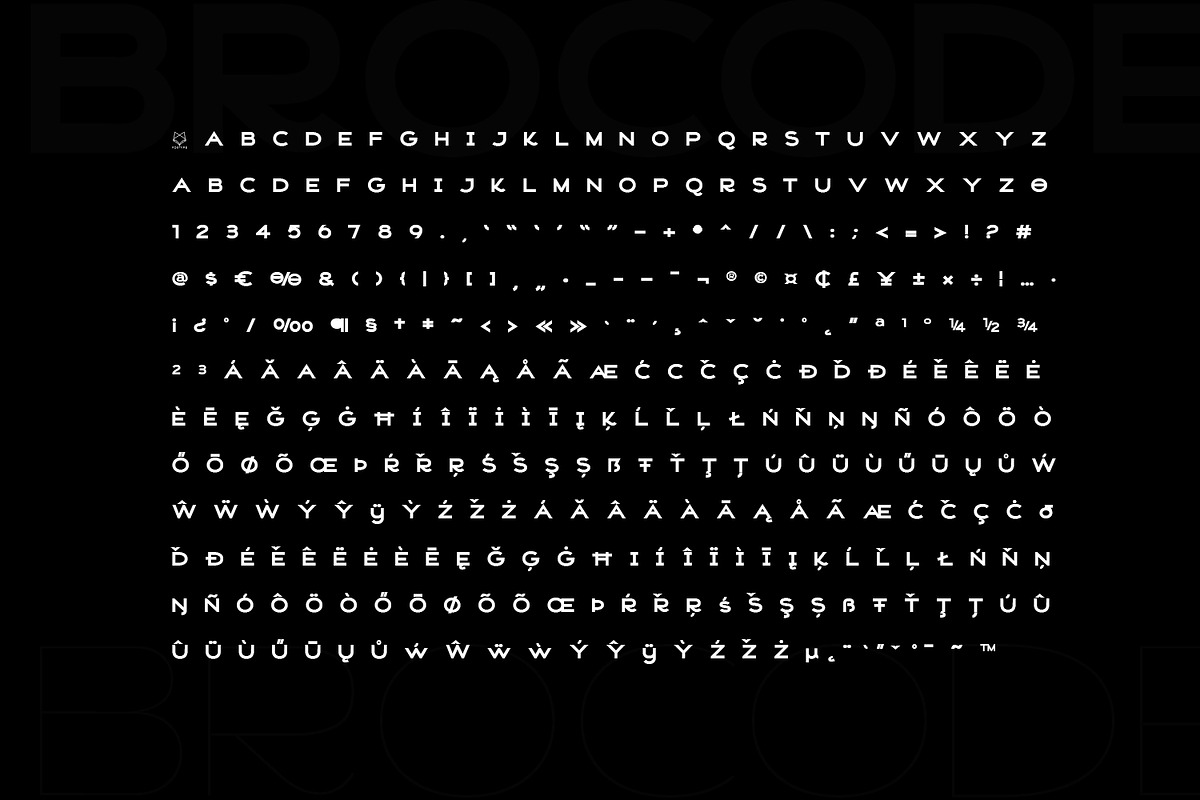 Brocode Display Typeface, a Sans Serif Font by Foxtype (Photo 4 of 8)