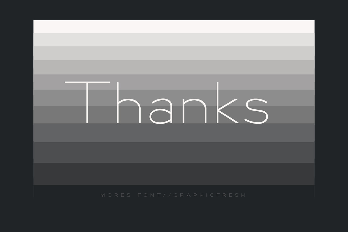 GF | Mores - Minimal Sans + Bonus, a Sans Serif Font by Graphicfresh (Photo 10 of 10)