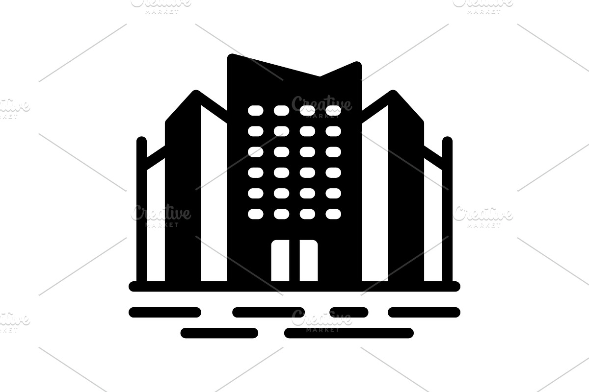 Urban metropolitan solid icon, a Solid Icon by Creative priyanka