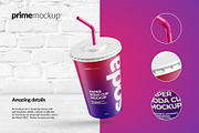 Paper Soda Cup Mockup Bundle, a Cups & Container Mockup by PrimeMockup (Thumbnail 4 of 11)