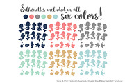 Mermaid Silhouettes in Modern Chic, an Illustration by Amanda Ilkov (Thumbnail 3 of 3)