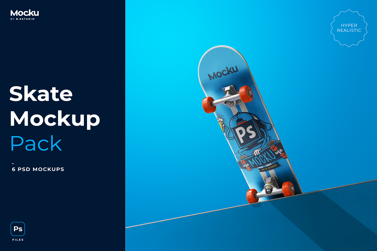 Skate mockup, a Product Mockup by Mocku (Photo 1 of 15)