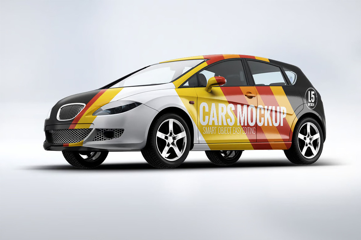 Hatchback Mock-Up, a Product Mockup by DesignRushMarket (Photo 5 of 7)
