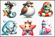 Adventure at Sea Nursery Clipart, an Illustration by Sublimation Artist (Thumbnail 3 of 6)