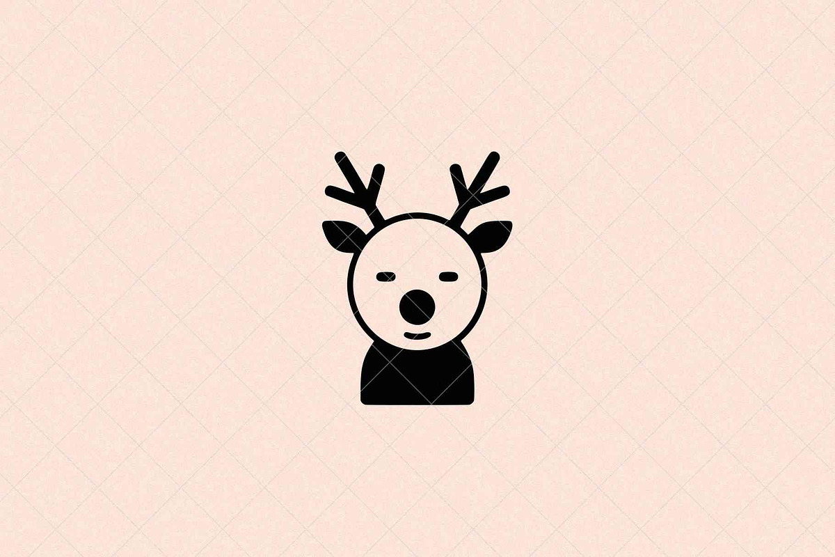 Minimalist Deer Icon Reindeer, an Animal Illustration by Vectorium Studio (Photo 1 of 4)