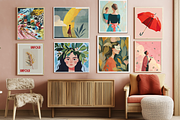 Modern Eclectic Prints Posters, a Background Graphic by JulsIst (Thumbnail 9 of 12)