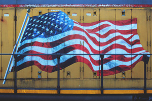 America stock photo containing train and painting