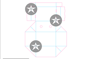 Shoebox Dieline Template Pre-press, a Stationery Template by Dieline (Thumbnail 2 of 2)