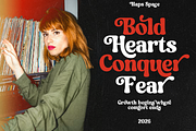 Royale Retro Whimsical Vintage Serif, a Sans Serif Font by Haps Space (Thumbnail 4 of 10)
