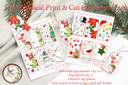 12 Whimsical Christmas Gift Tags