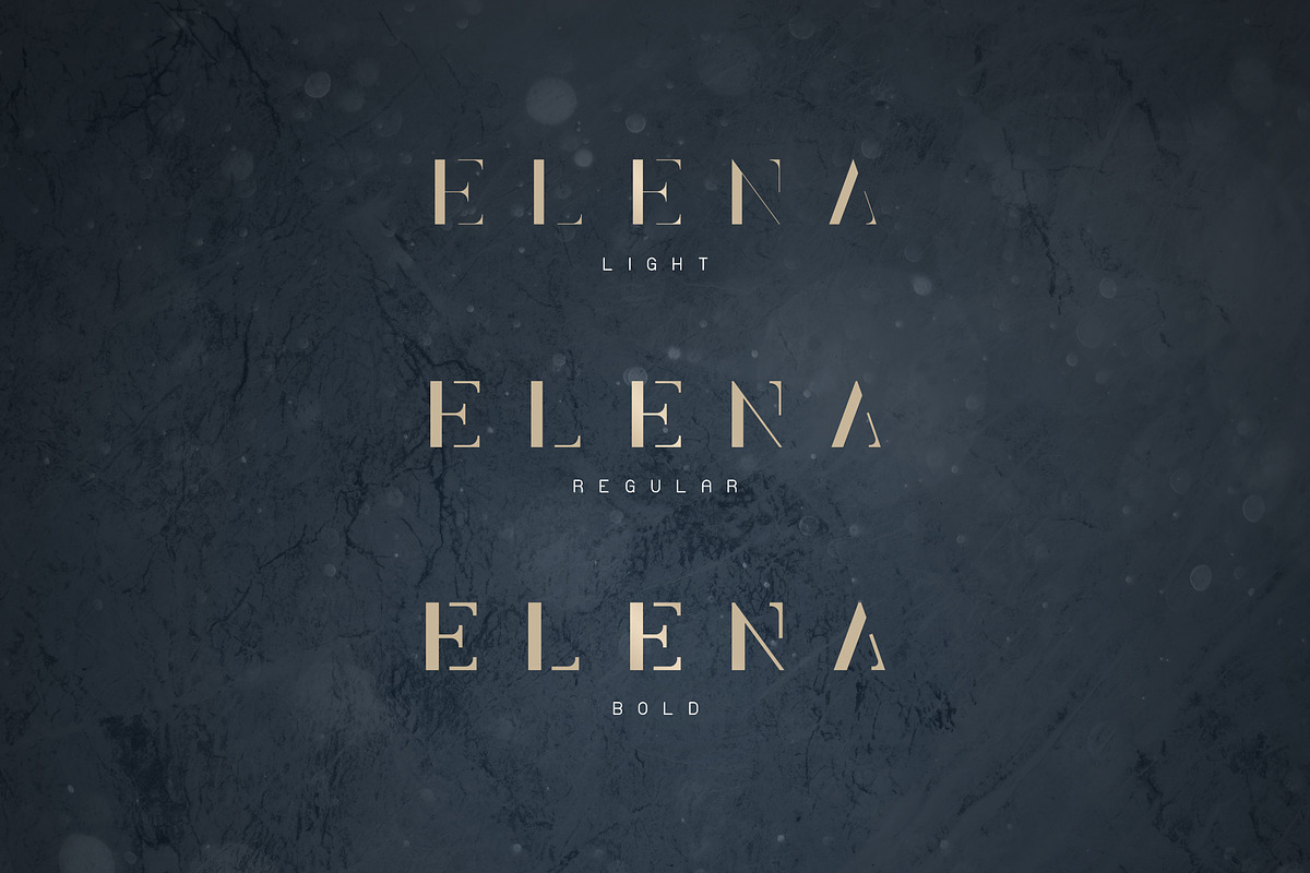 Elena Luxe Serif font preview 2