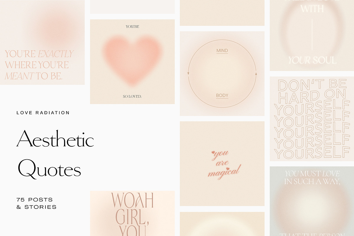 BUNDLE Instagram Quotes Templates PS, a Social Media Template by Love Radiation Studio (Photo 10 of 12)
