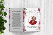 Floral Funeral Program Template, a Brochure Template by Template Shop (Thumbnail 2 of 5)