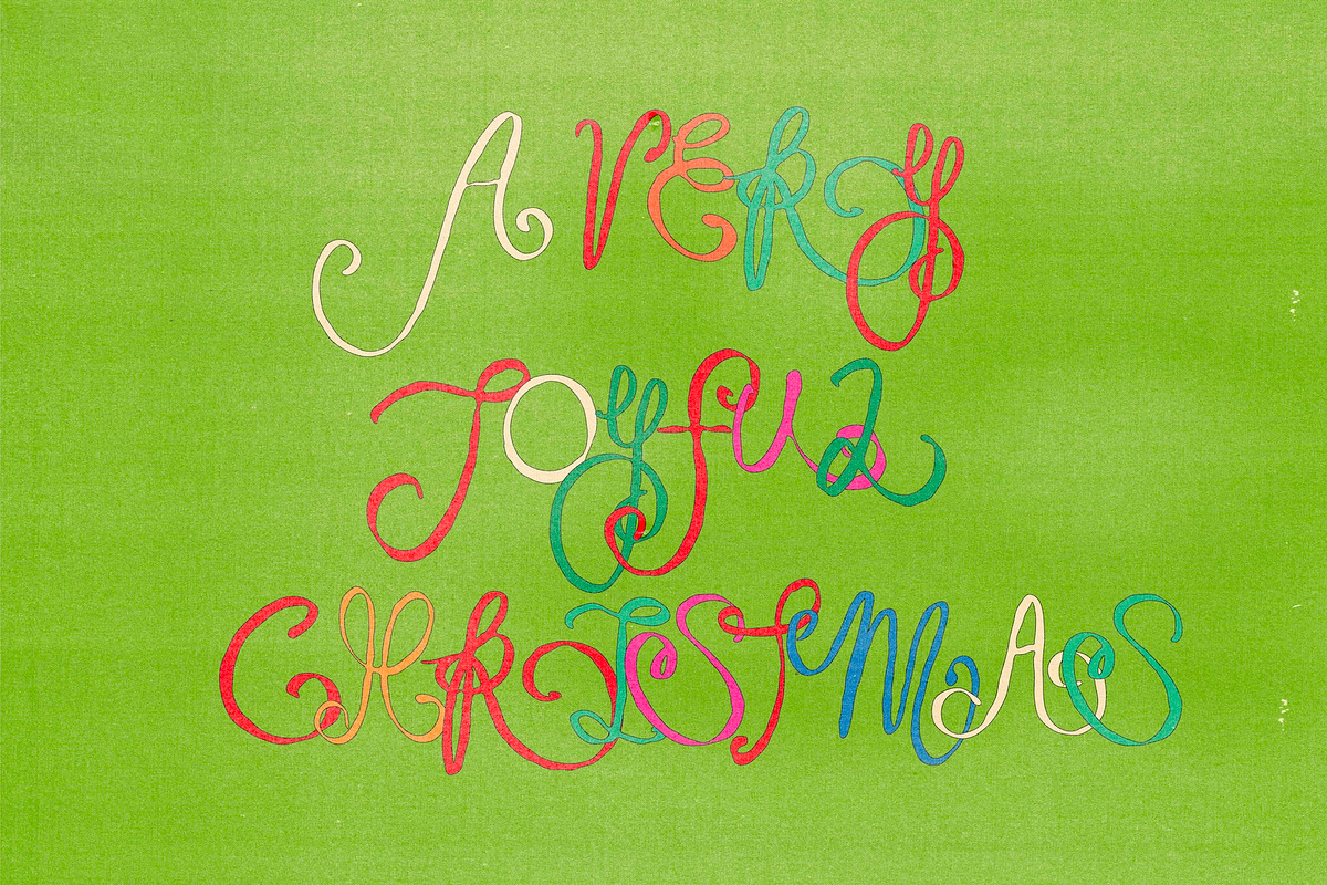 Garland Hand Drawn Ornamental Font, a Handwritten Font by Madeline ODonoghue Design (Photo 9 of 9)