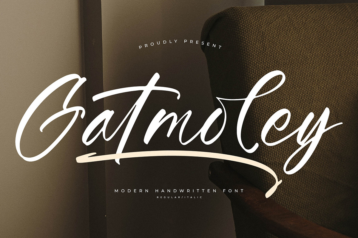 Gatmoley Modern Handwritten Font, a Script Font by Letterena Studios Script (Photo 1 of 15)