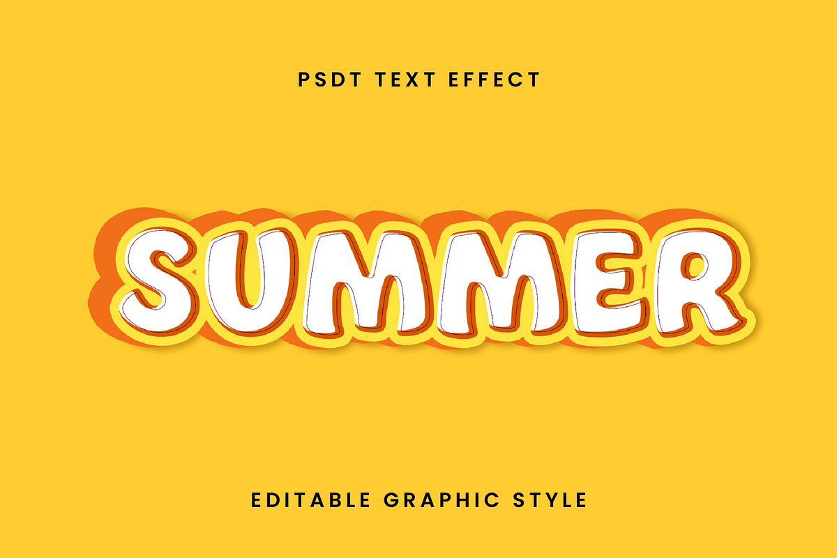 Chunky 3D Shadow Text Effect