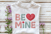 Valentine Faux Yarn Be Mine Png, an Illustration by CraftArtStudio (Thumbnail 2 of 4)
