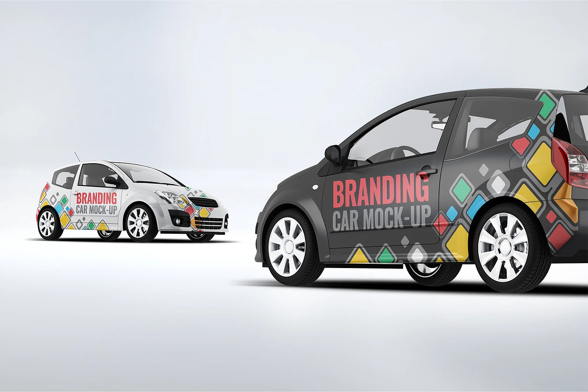City Car Branding Mock-up, a Product Mockup by Se٧enStudio (Photo 5 of 8)