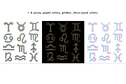 Zodiac signs collection, an Object Graphic by xgart (Thumbnail 3 of 9)