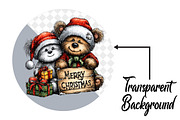 Watercolor Vintage Christmas, an Illustration by Pixels.Craft (Thumbnail 2 of 6)