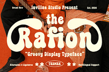 Rafion - Groovy Display Font