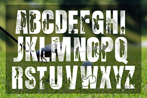 Golf, Golf Display Font