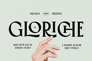 Gloriche Ligature Serif, a Serif Font by zeenesia (Thumbnail 1 of 19)