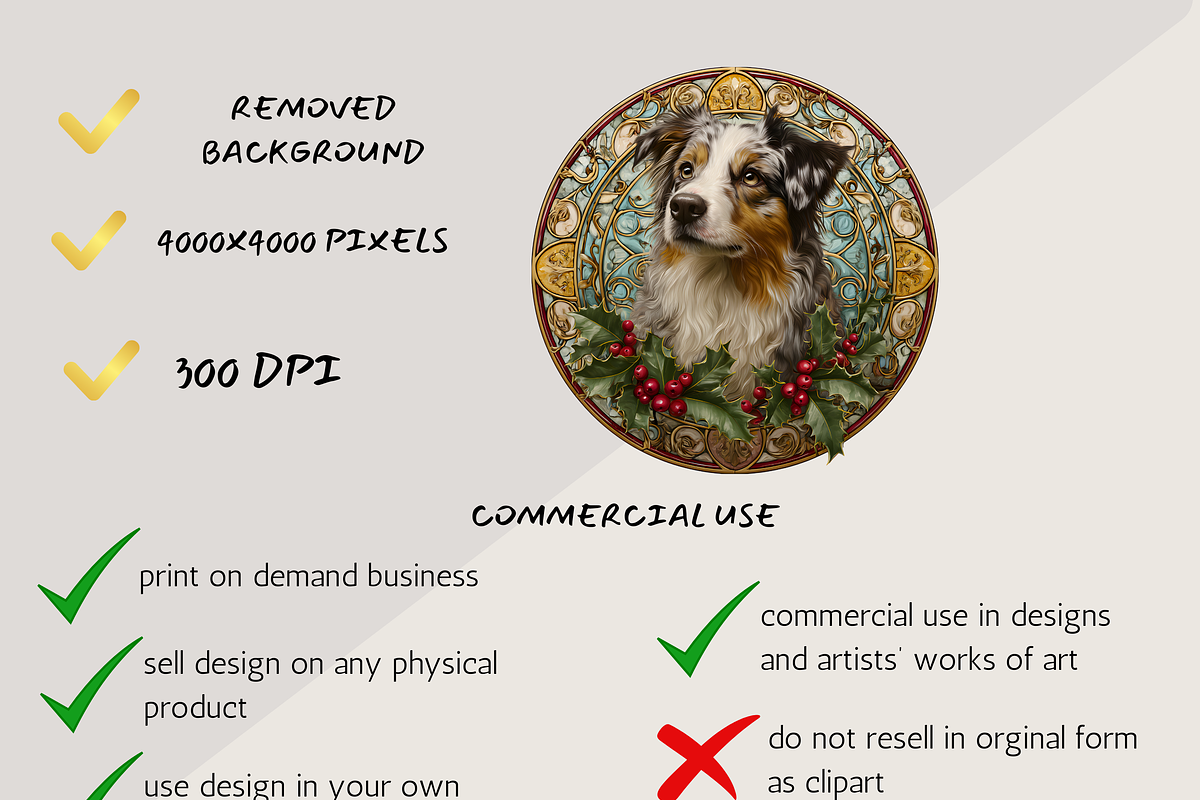 DOG ORNAMENTS CLIPART, an Animal Illustration by Daring Digies (Photo 7 of 9)