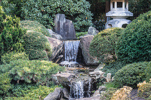 Japanese Tea House Waterfalls