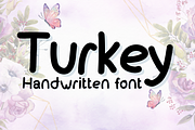 Turkey, a Handwriting Font by Sirinart