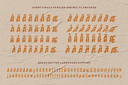 Bread Butter • Mix & Match Font, a Script Font by azetypestudios.com (Thumbnail 7 of 11)