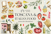 Toscana & Italian Food, a Food Illustration by Onceli*art (Thumbnail 1 of 15)