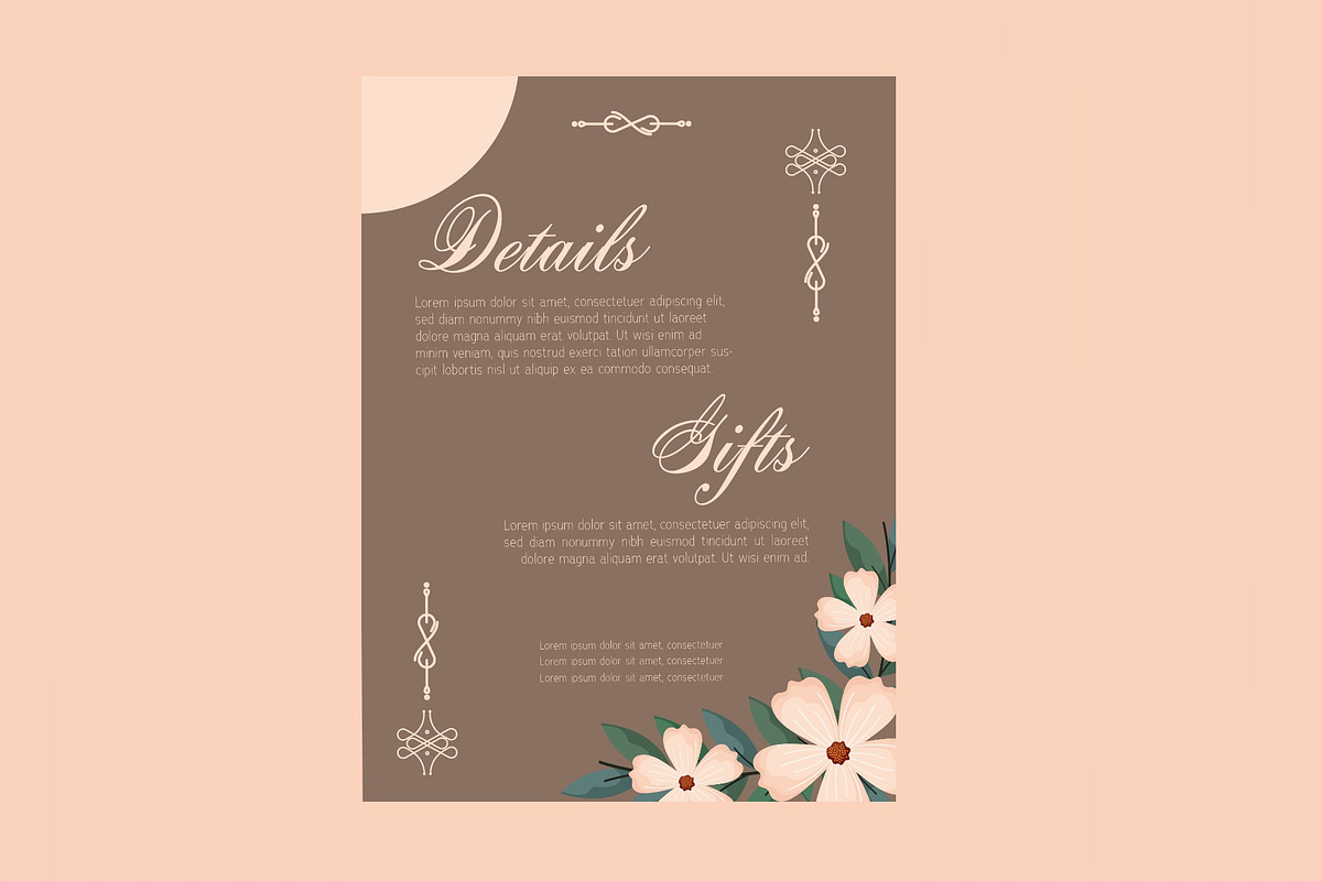 Wedding Invitation Elegant Floral, a Templates & Theme by studiogstock (Photo 2 of 3)