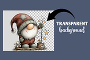 Whimsical Christmas Gnome clipart, an Illustration by Designworld (Thumbnail 3 of 6)