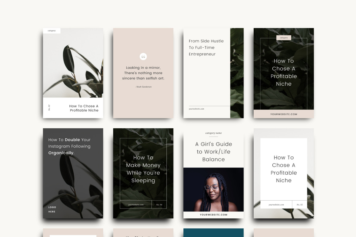 Aubrey - Pinterest Collection, a Social Media Template by SubtleSupply (Photo 4 of 5)